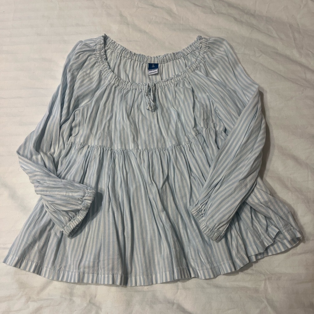 Striped Blue Women's Top